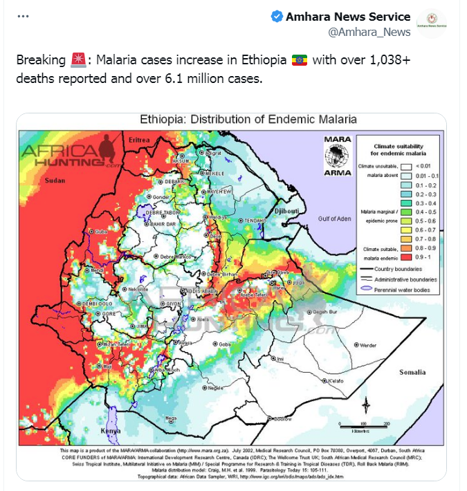 إثيوبيا على صفيح ساخن بأزمة كبيرة تفشي الملاريا